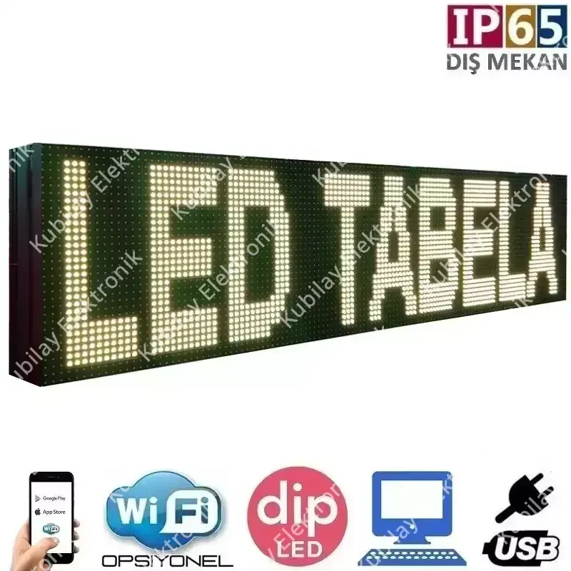 224x32 cm Çift Taraflı Dış Mekan LED Tabela Fiyatı ve Özellikleri