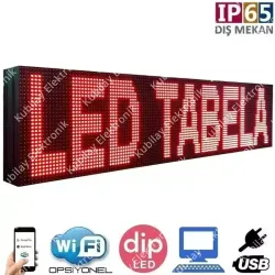 64x48 cm Çift Taraflı Kayan yazı Dış Mekan LED Tabela