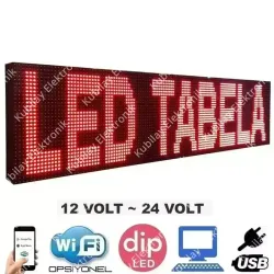 96x16 cm araç içi LED Tabela