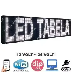 96x16 cm araç içi LED Tabela
