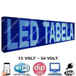 128x16 cm araç içi LED Tabela