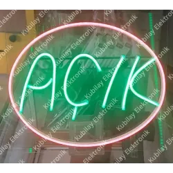 Açık Neon LED Yazı - Kubilay Elektronik