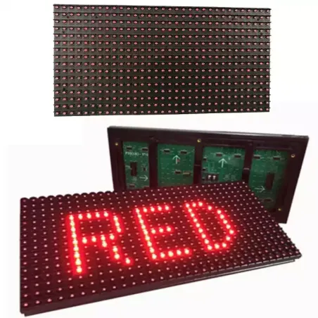 P10 Kırmızı 32x16 cm Dış Mekan DIP LED Panel - Ücretsiz Destek