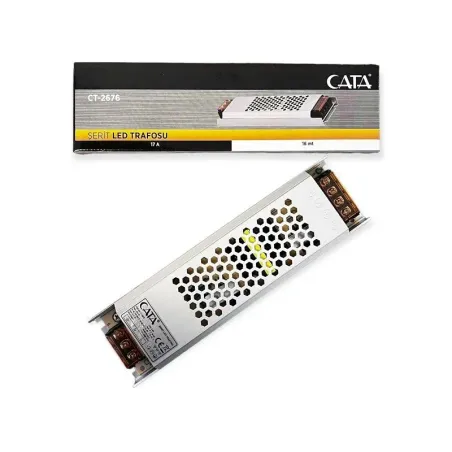 Cata 17 Amper 12V Şerit Led Trafosu (200W)