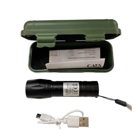 Cata CT-8024 Şarj Edilebilir LED El Feneri – Dayanıklı, Kompakt ve 3 Modlu