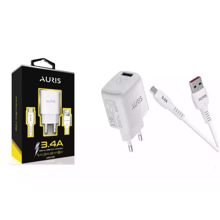 3.4A Auris CH39 Micro Fast Şarj Seti - Kubilay Elektronik