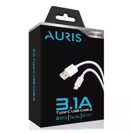 Auris CB32 Ekonomik Type-C 3.1A Şarj Kablosu