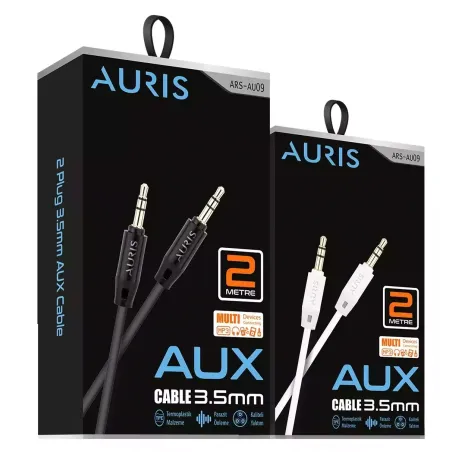 Auris Aux Kablo 2 Metre - Kubilay Elektronik