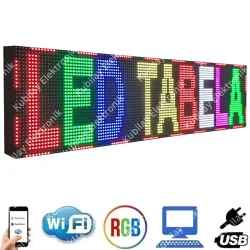 224x32 cm Dış Mekan Renkli LED Tabela