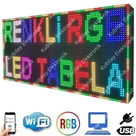 128x48 cm Renkli LED Tabela Fiyatı ve Özellikleri - Kubilay Elektronik